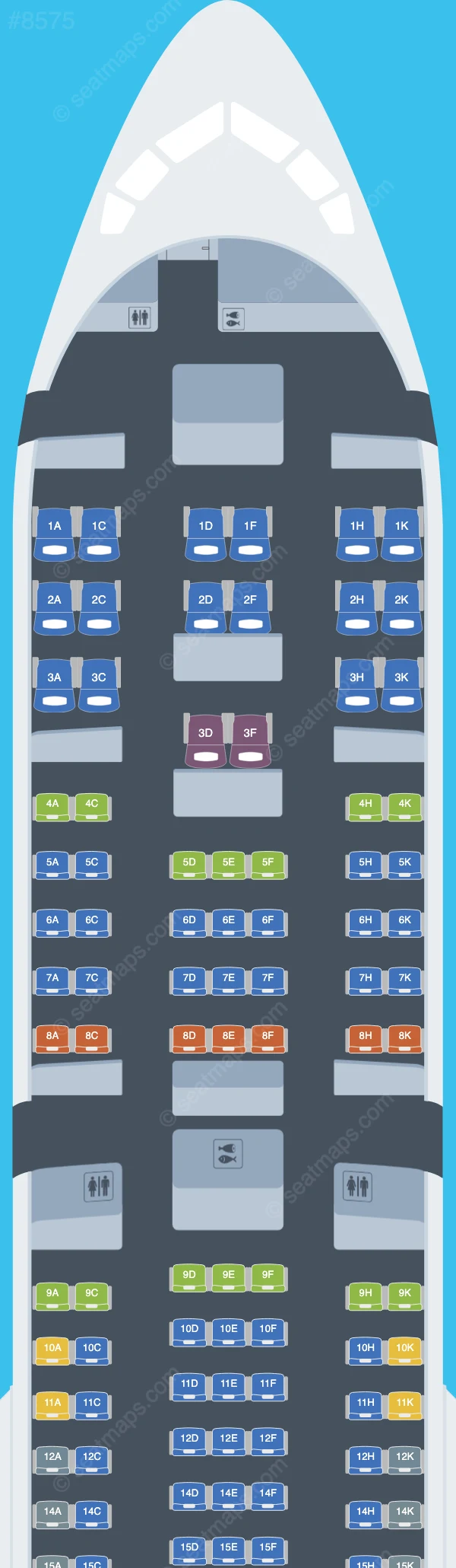 Omni Air International Boeing 767-300ER V.2 seatmap preview