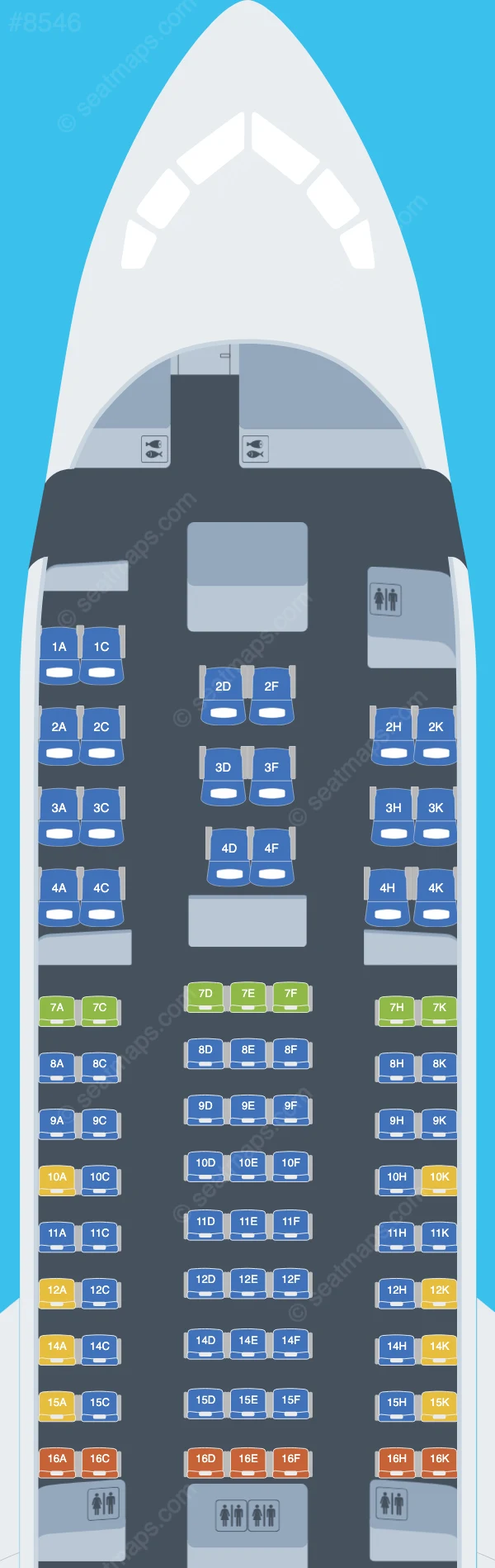 Omni Air International Boeing 767-200ER V.1 seatmap preview