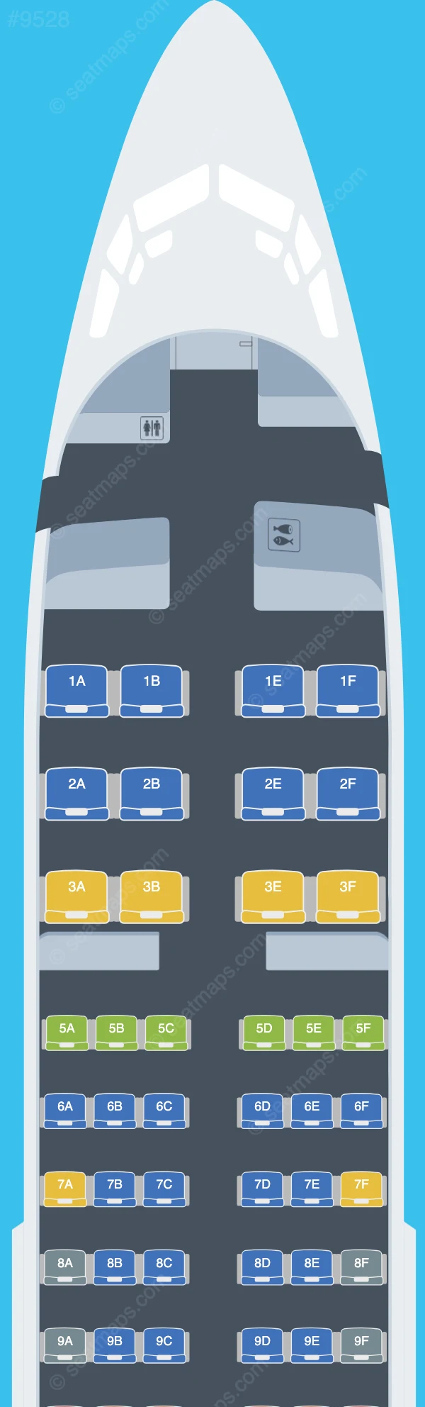 Copa Airlines Boeing 737-700 V.2 seatmap preview