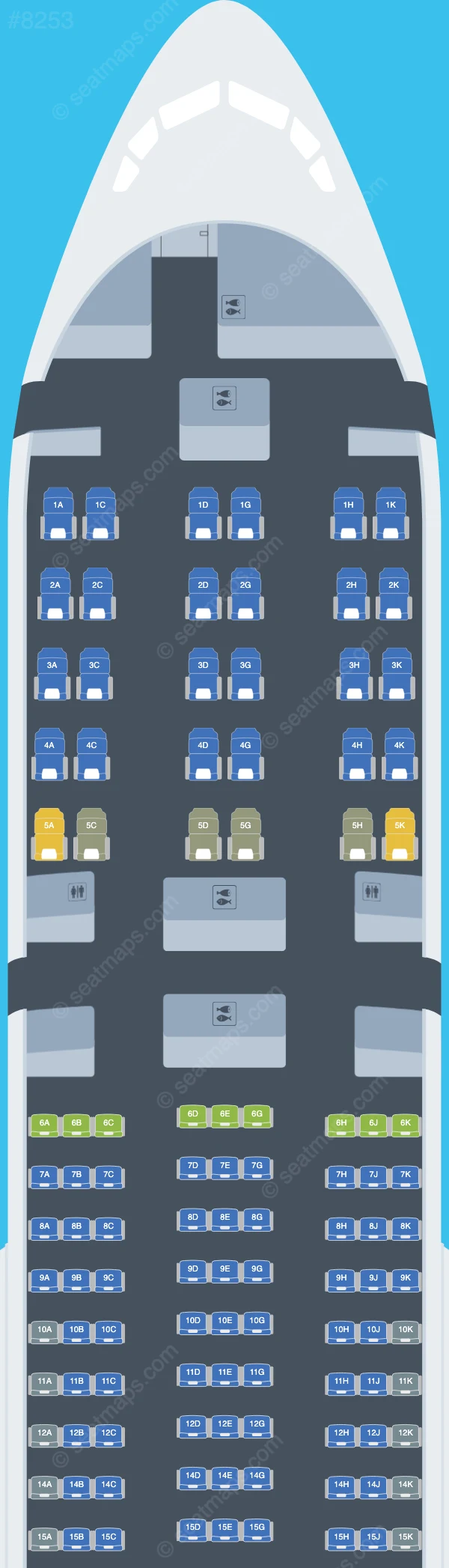 Privilege Style Boeing 777-200ER seatmap preview