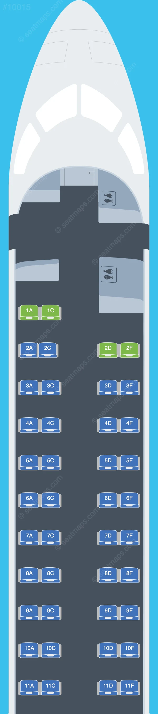 Syphax Airlines Bombardier CRJ900 seatmap preview