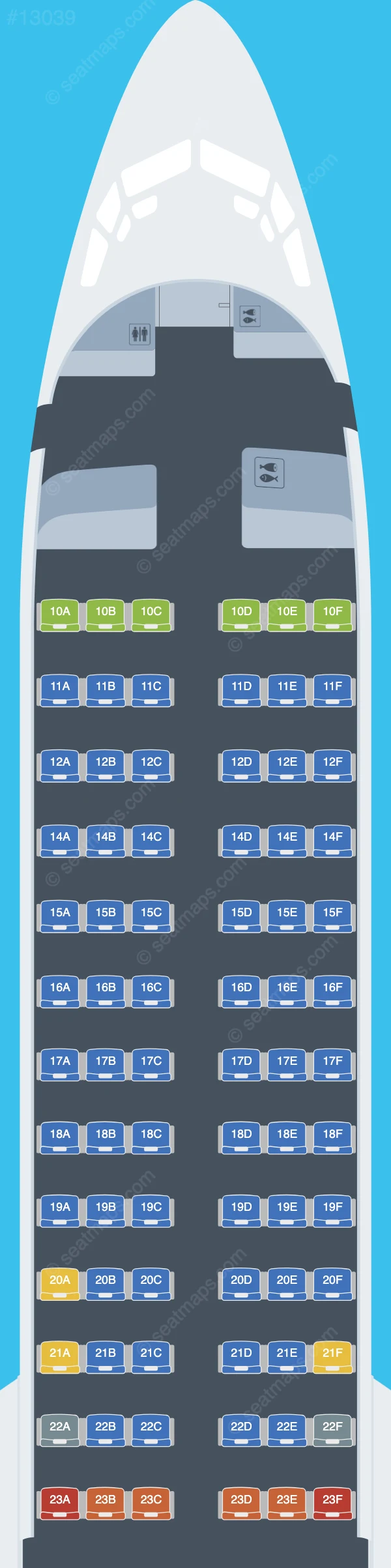 Oman Air Boeing 737 MAX 8 V.2 seatmap preview