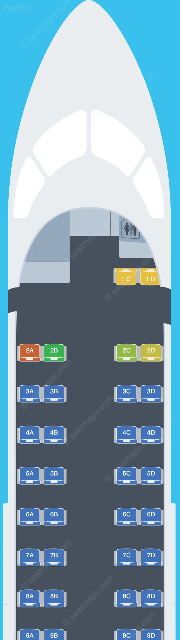 Air Niugini & Link PNG De Havilland Q300 seatmap preview