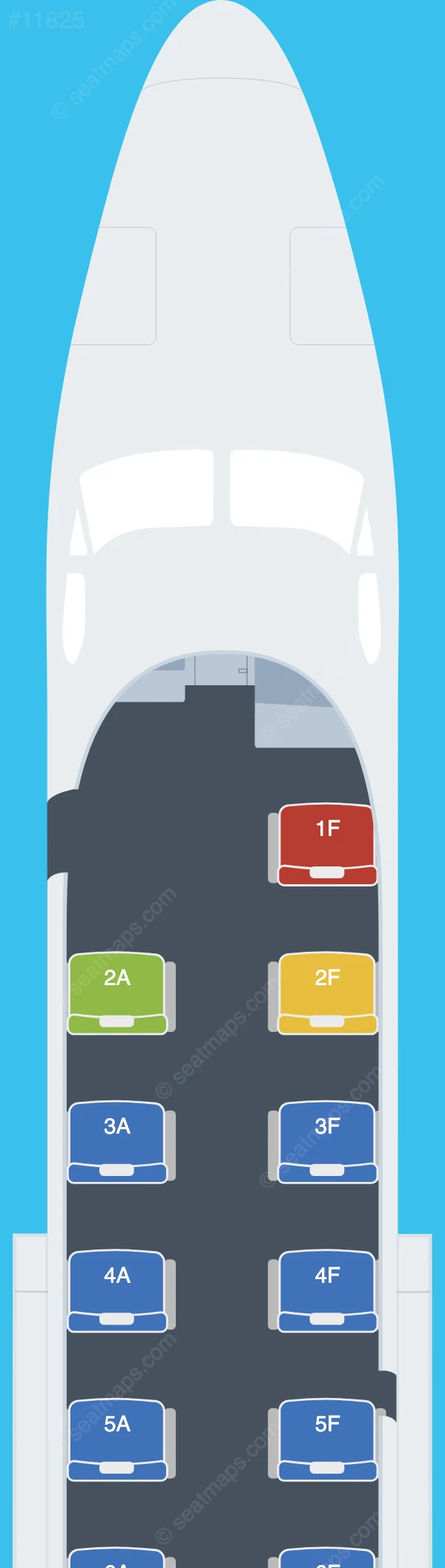 Trans Guyana Airways Beechcraft 1900D seatmap preview