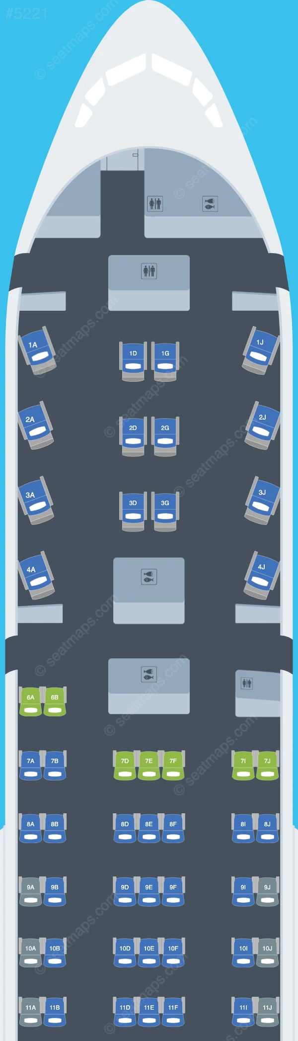 TAAG Angola Boeing 777-200ER seatmap preview