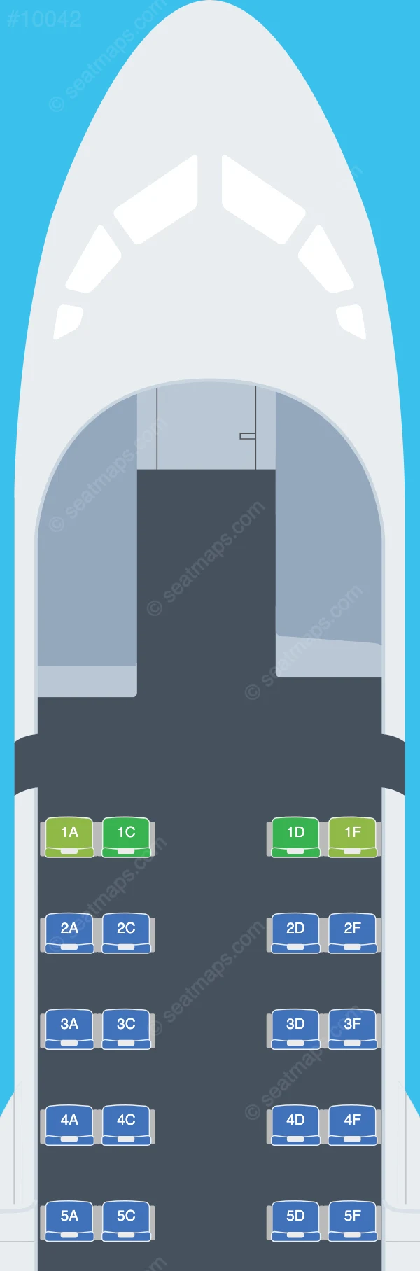 KrasAvia ATR 42-500 seatmap preview