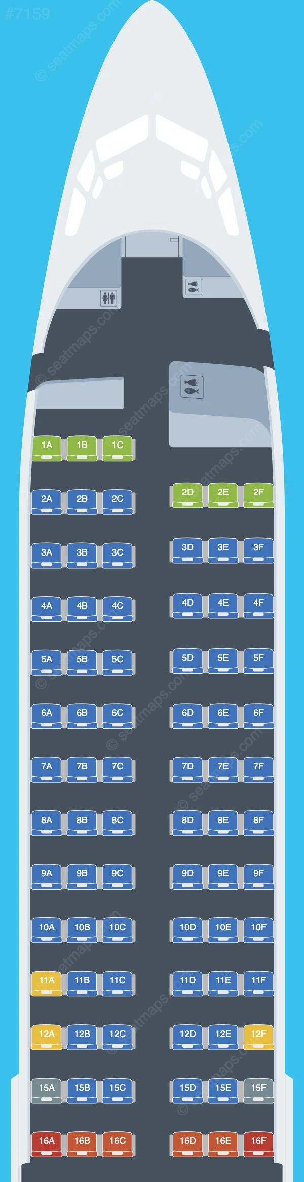 Thai Lion Air Boeing 737-800 seatmap preview