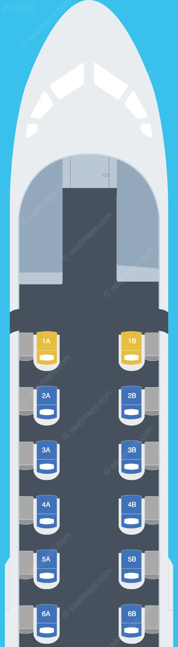 Air Tahiti ATR 72-600 V.2 seatmap preview