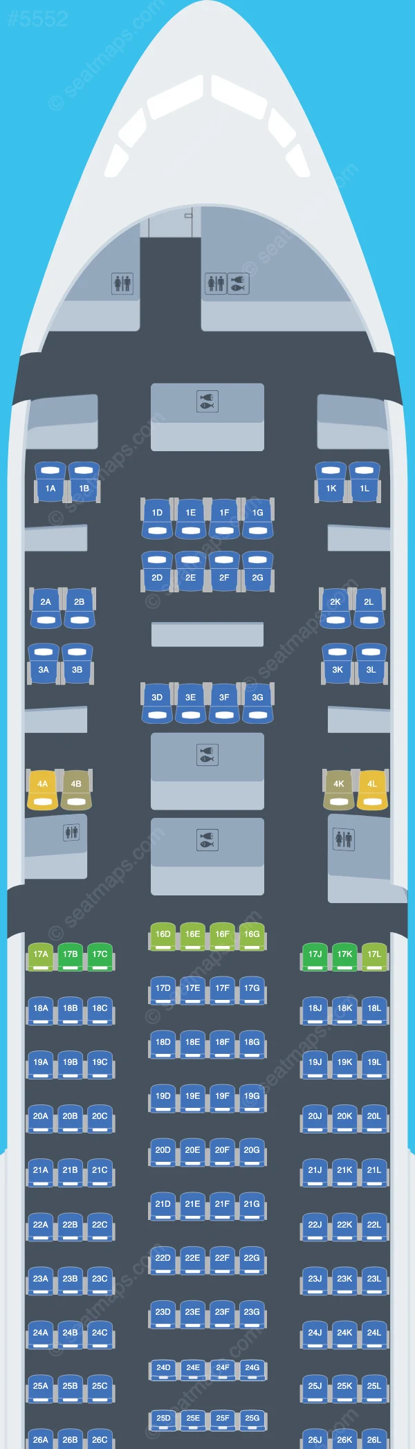 United Boeing 777-200 V.1 seatmap preview