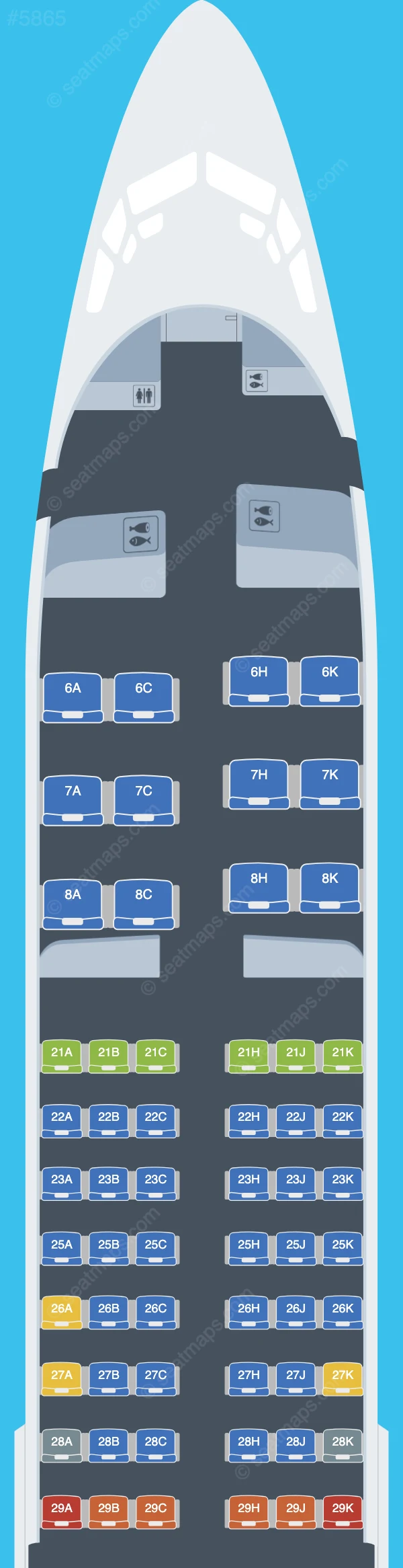 Garuda Indonesia Boeing 737-800 V.1 seatmap preview