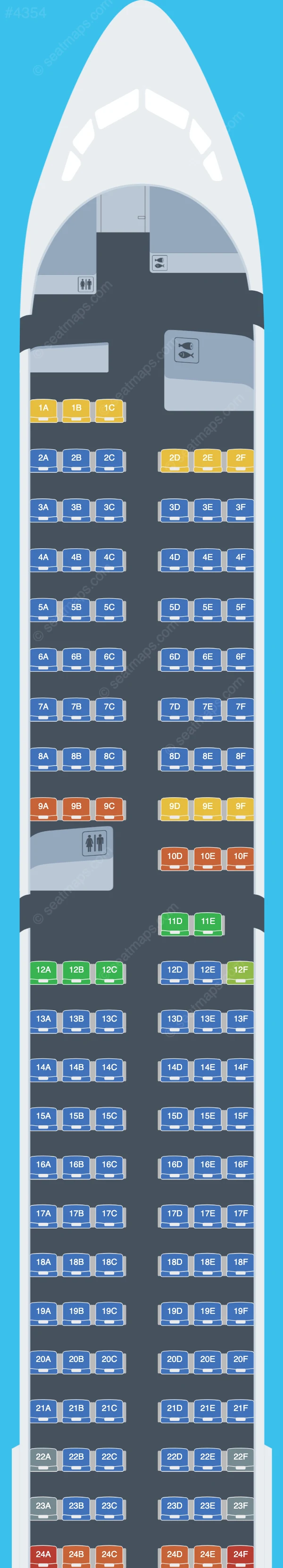 Condor Boeing 757-300 seatmap preview