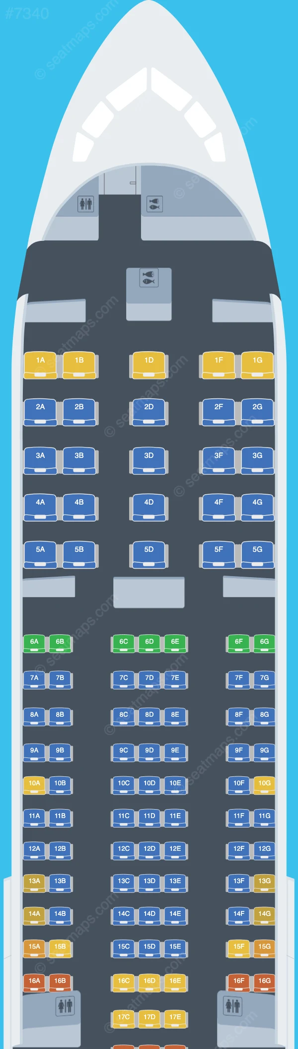 Icelandair Boeing 767-300ER seatmap preview