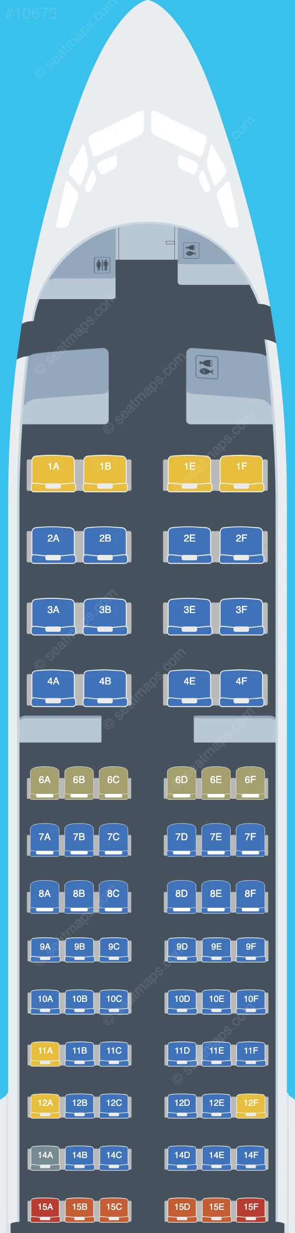 AeroMexico Boeing 737 MAX 9 seatmap preview