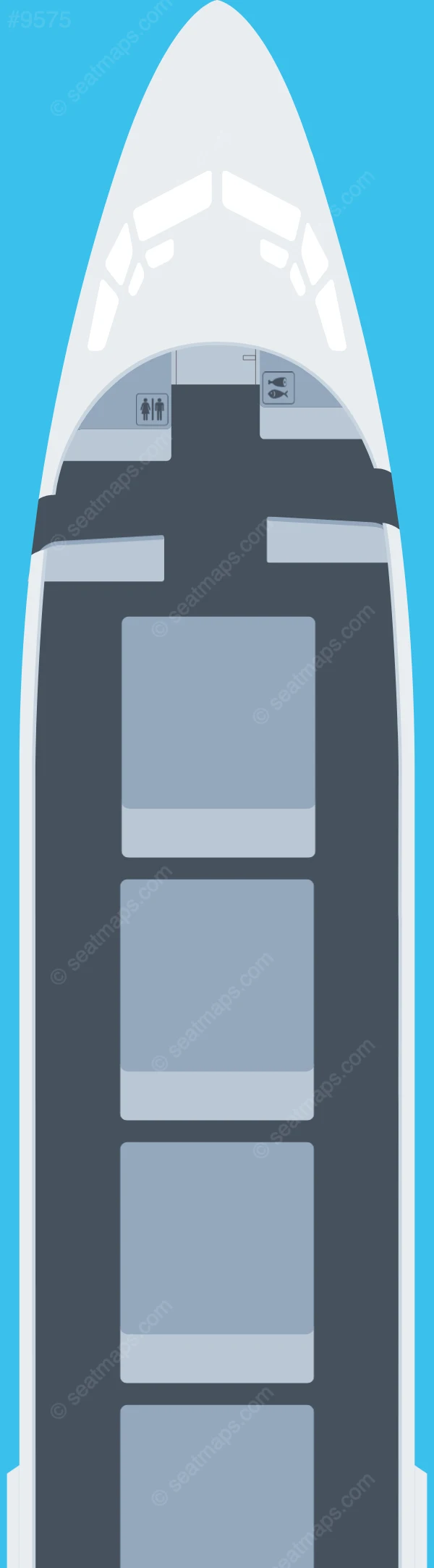 Canadian North Boeing 737-400 Combi seatmap preview