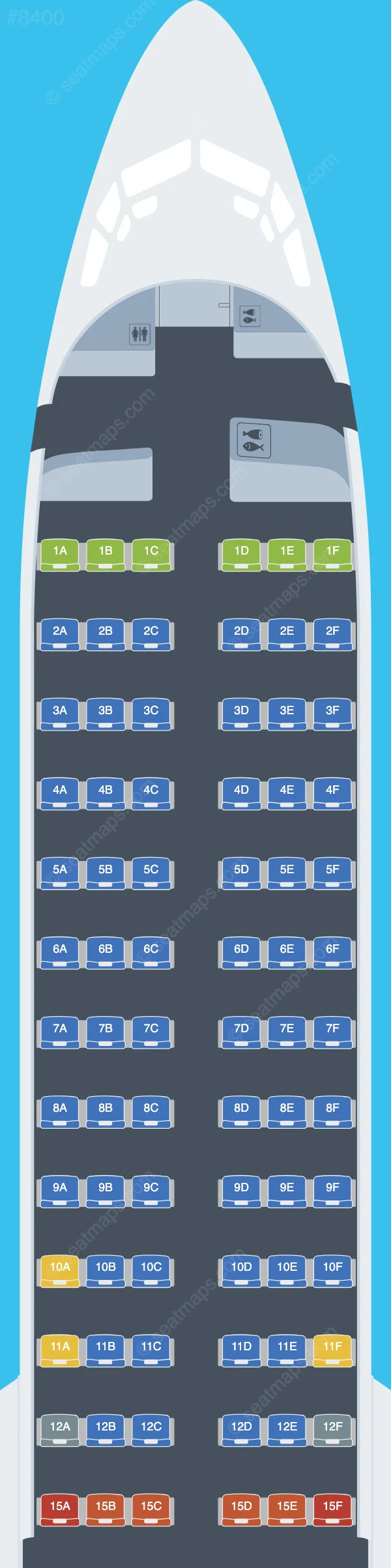 Batik Air Malaysia Boeing 737 MAX 8 V.1 seatmap preview