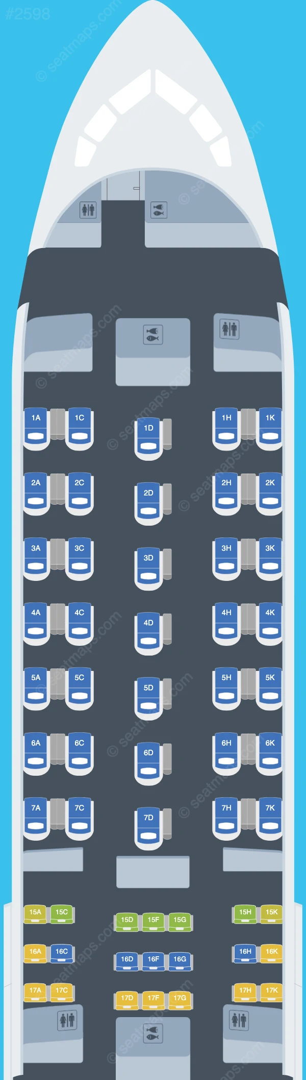 ANA - All Nippon Airways Boeing 767-300ER V.2 seatmap preview