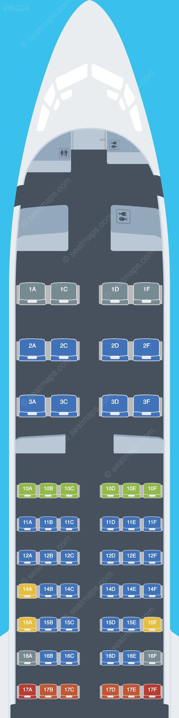 Oman Air Boeing 737 MAX 8 seatmap preview