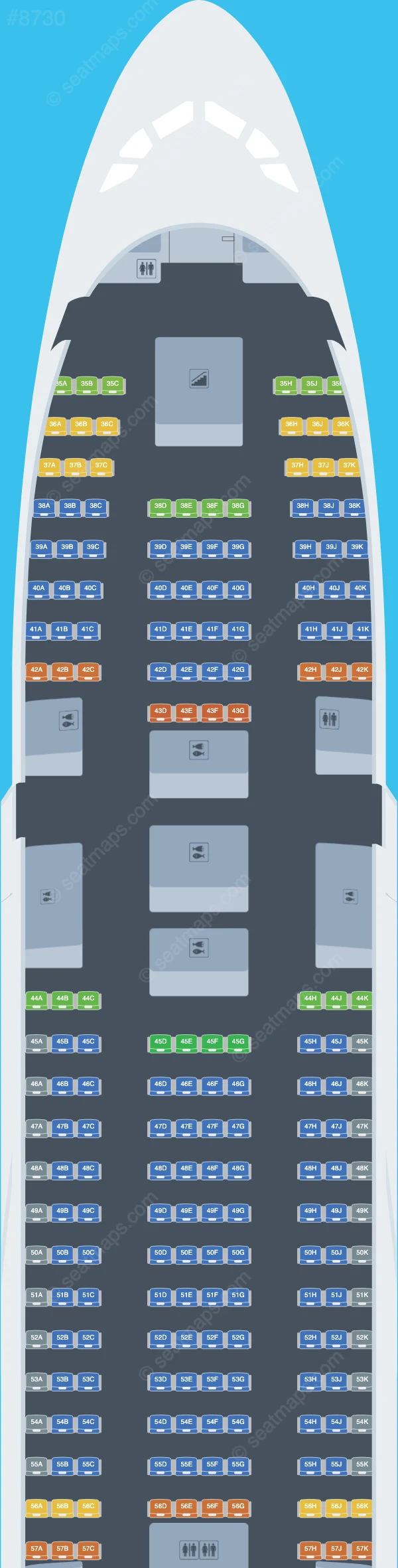 ANA - All Nippon Airways Airbus A380-800 seatmap preview