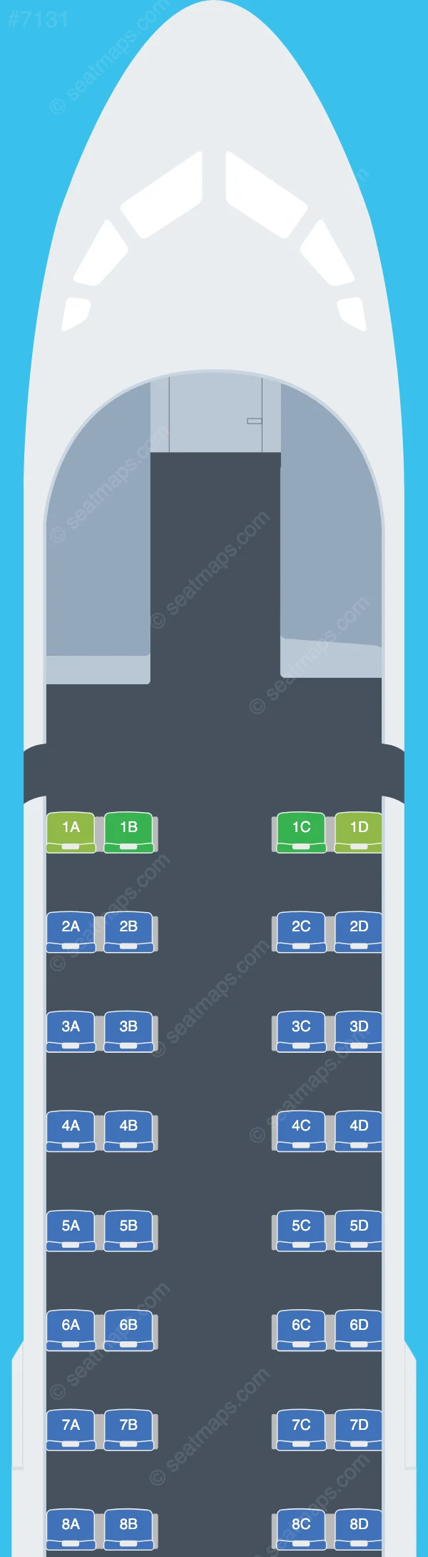 Solenta Aviation ATR 72-600 seatmap preview