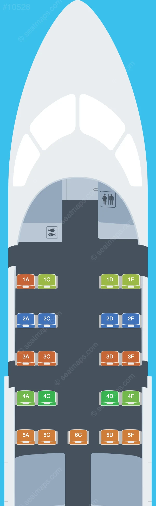 Air Inuit De Havilland Q100 V.3 seatmap preview