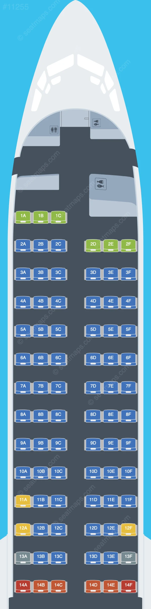 SmartLynx Airlines Malta Boeing 737 MAX 8 seatmap preview