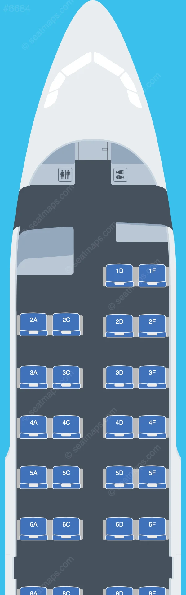 Air Canada Airbus A319-100 V.3 seatmap preview