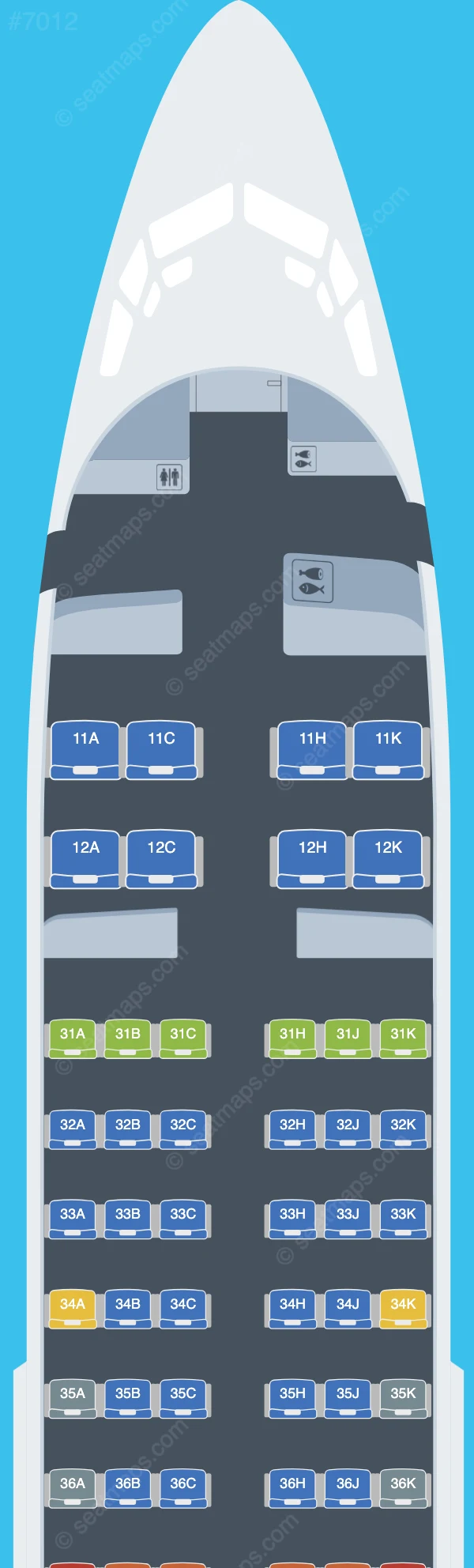 Lucky Air Boeing 737-700 V.3 seatmap preview