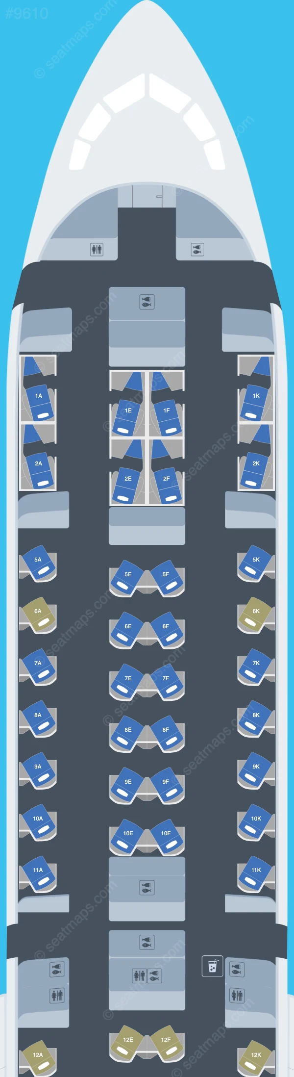 British Airways Boeing 787-10 seatmap preview