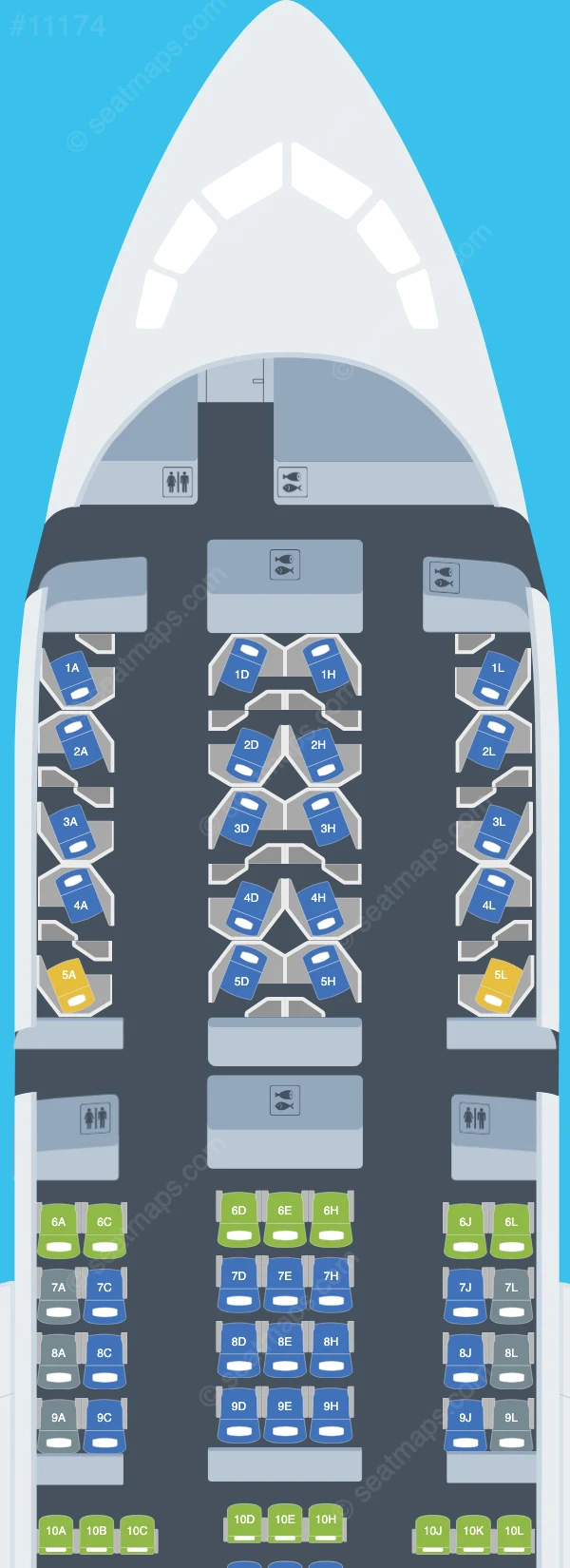 American Airlines Boeing 787-8 V.2 seatmap preview