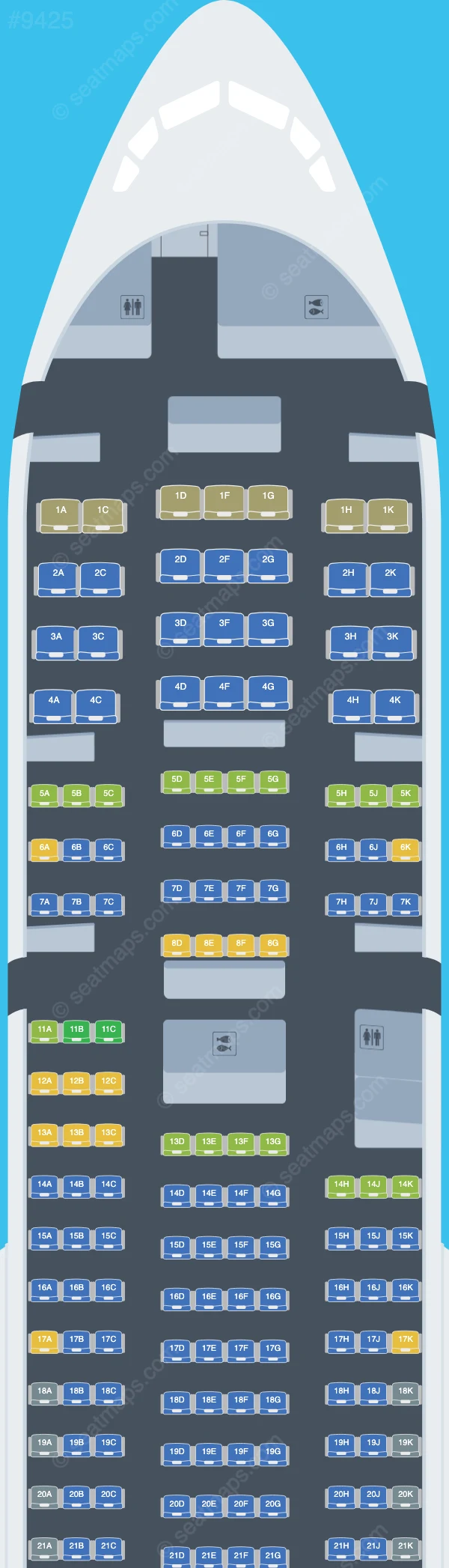 ANA - All Nippon Airways Boeing 777-200 V.2 seatmap preview