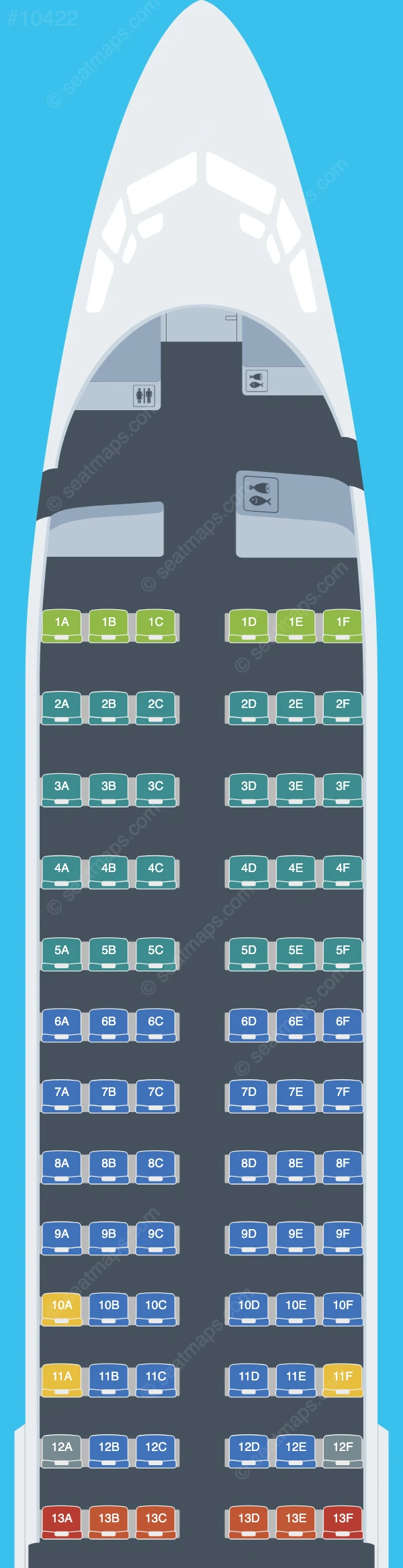 Sun Country Airlines Boeing 737-800 seatmap preview