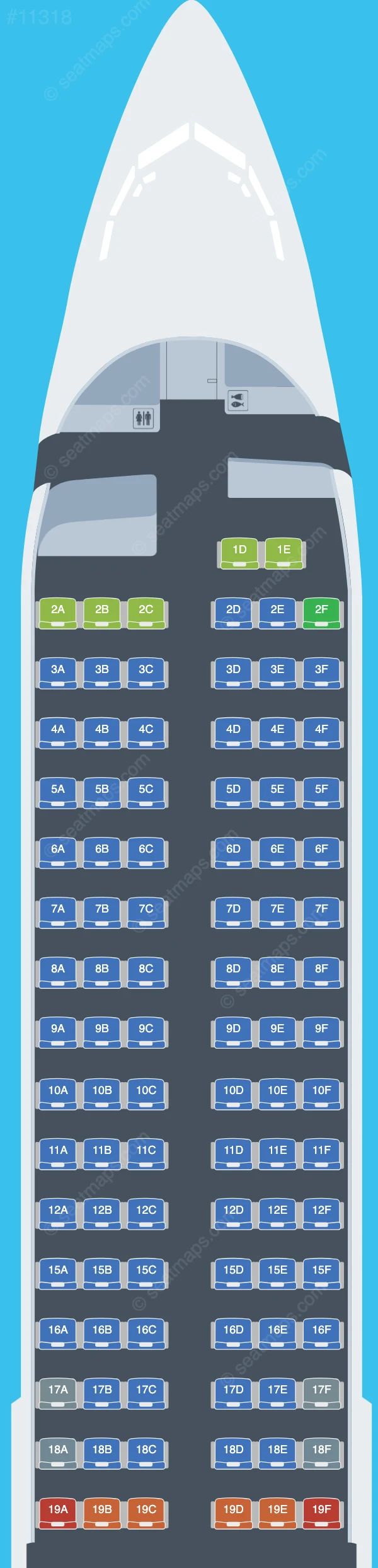Lion Air Boeing 737 MAX 9 seatmap preview