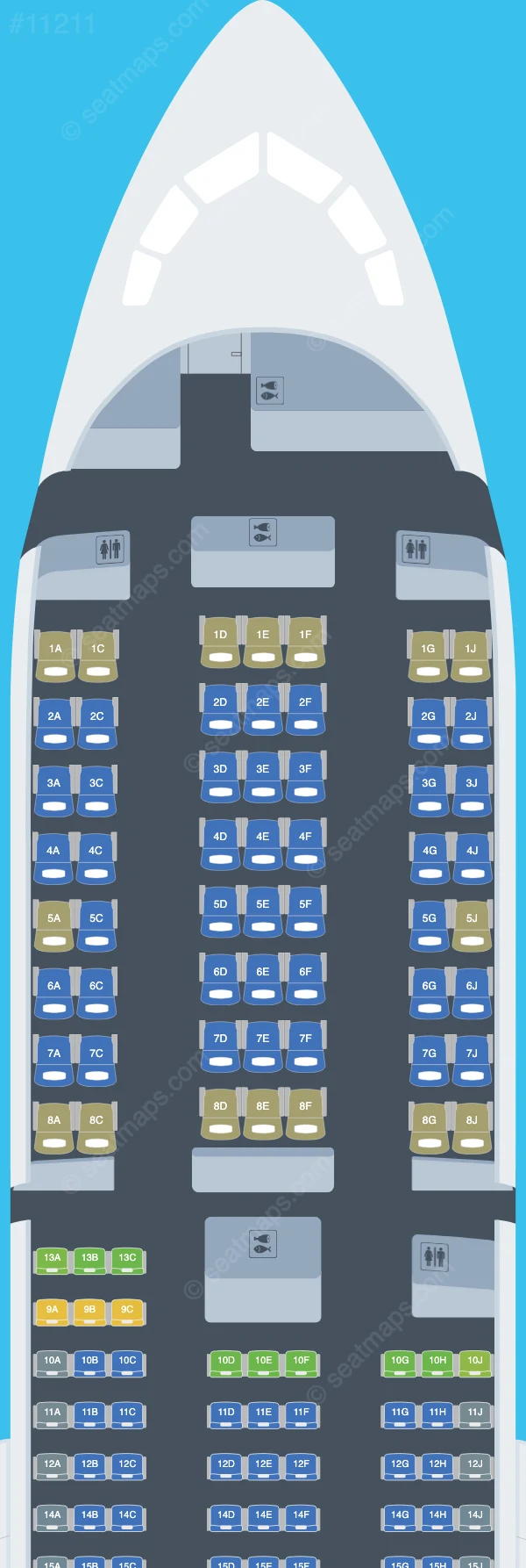 Air Premia Boeing 787-9 V.2 seatmap preview