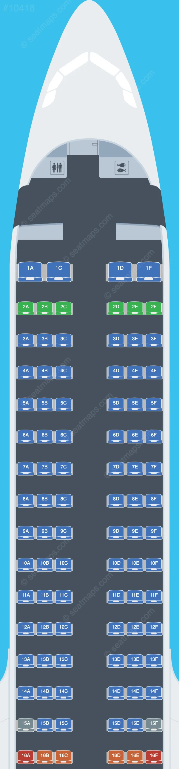 SalamAir Airbus A321neo V.2 seatmap preview