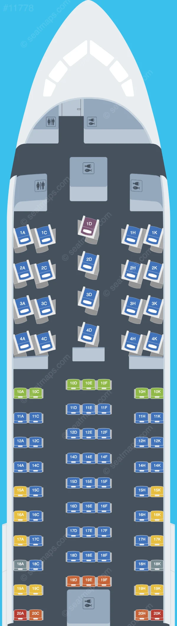 Omni Air International Boeing 767-300ER V.3 seatmap preview