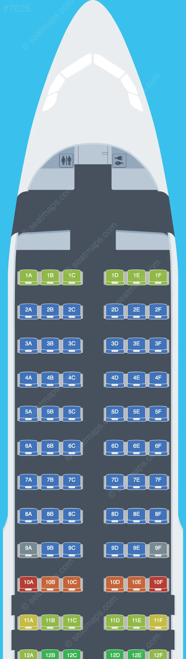 Eurowings Europe Airbus A320-200 seatmap preview