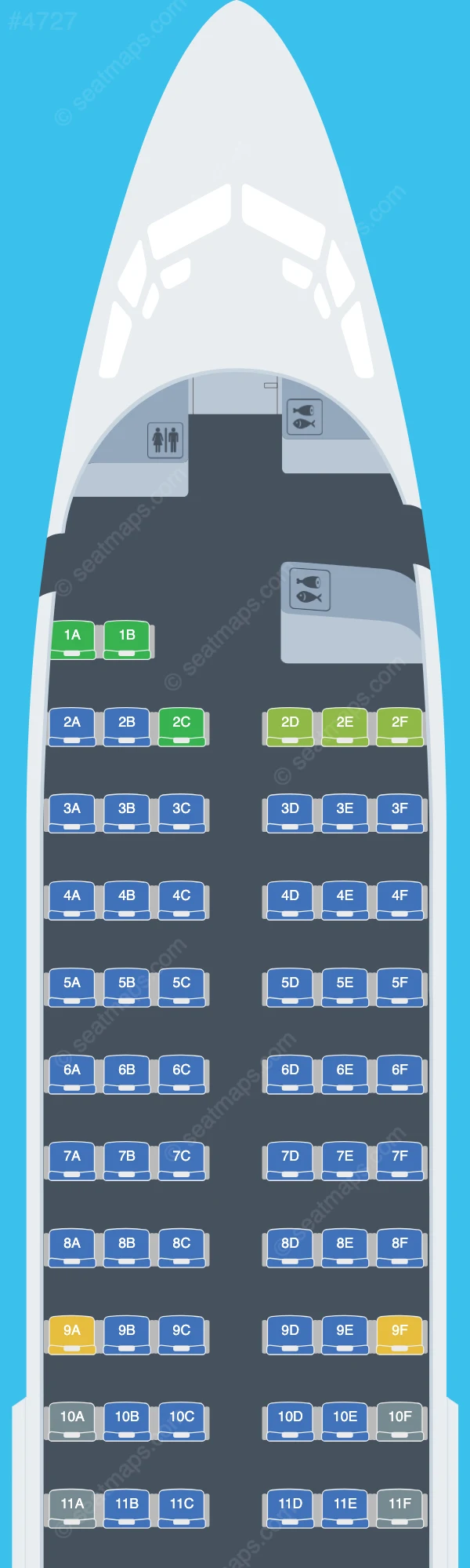 Jordan Aviation Boeing 737-300 V.1 seatmap preview