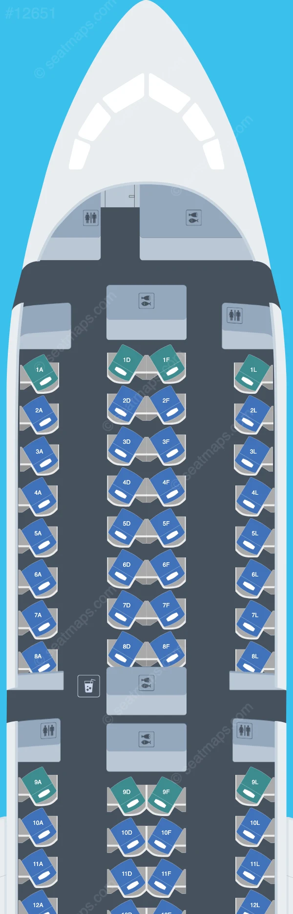United Boeing 787-9 V.2 seatmap preview