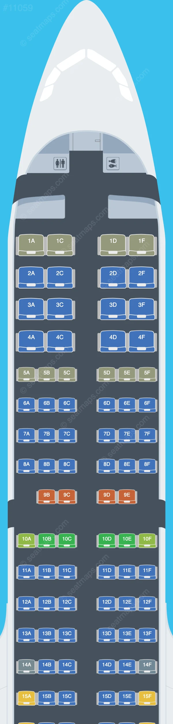 TAP Air Portugal Airbus A321neo V.3 seatmap preview