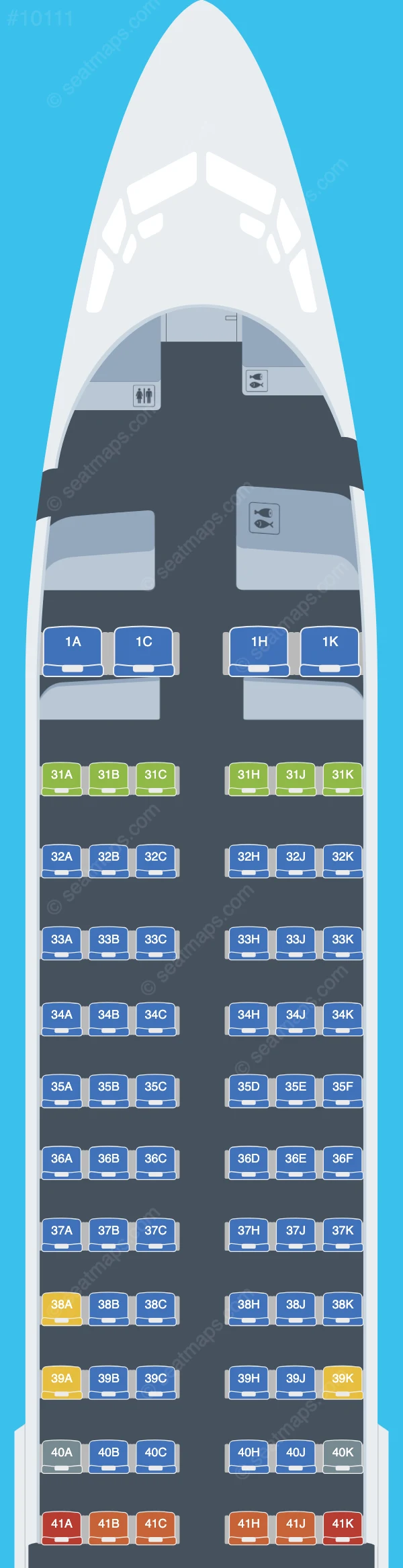 China Southern Boeing 737-800 V.3 seatmap preview