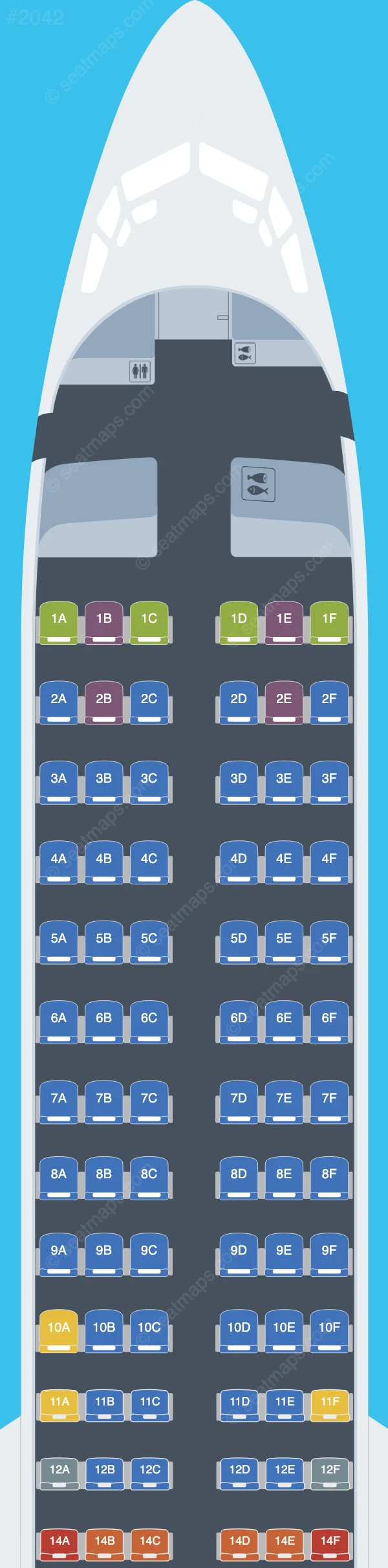 KLM Boeing 737-900 seatmap preview