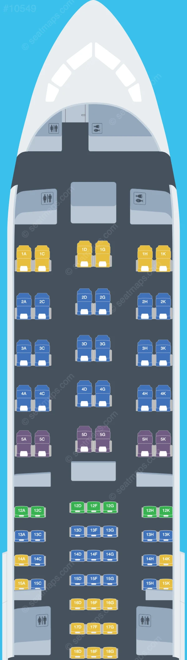 Atlas Air Boeing 767-300ER seatmap preview