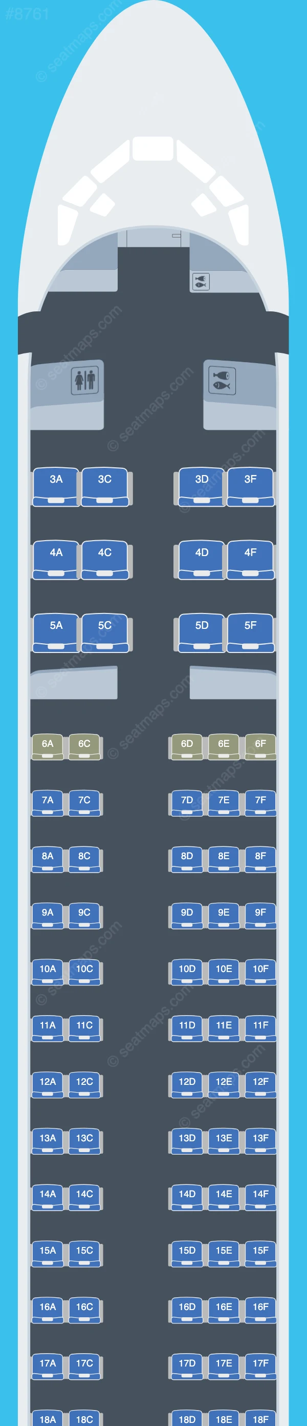 Venezolana - RAVSA McDonnell Douglas MD-83 seatmap preview