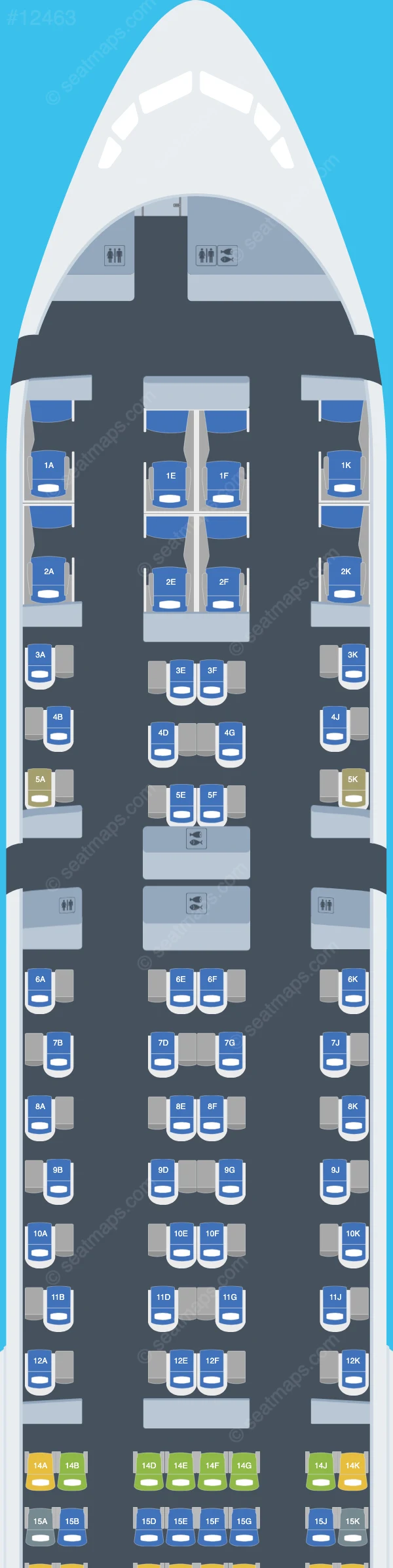 Emirates Boeing 777-300ER V.7 seatmap preview