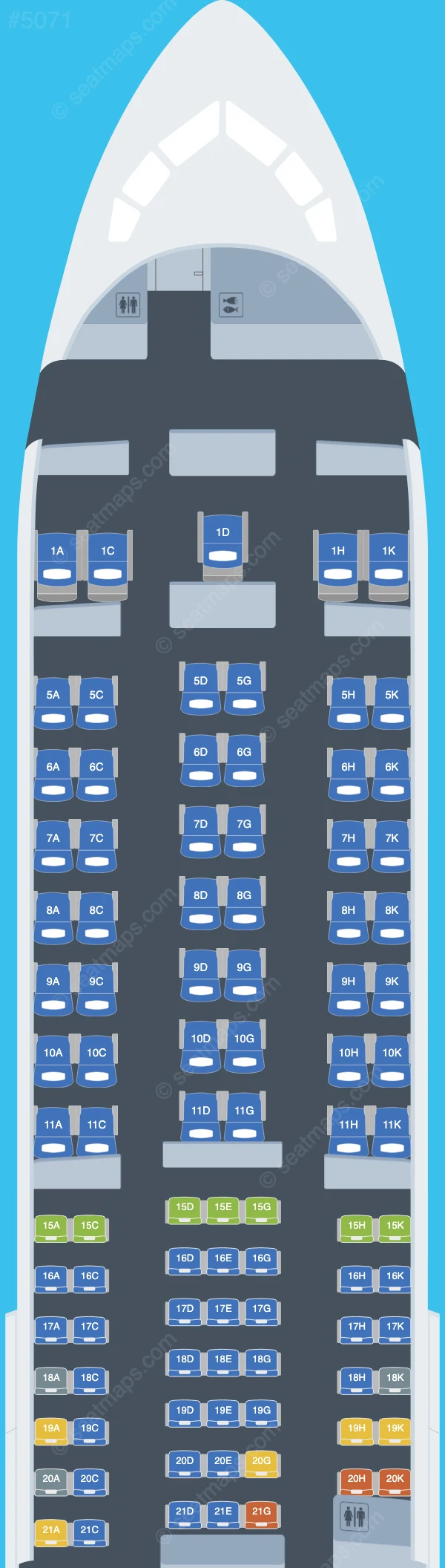 Japan Airlines - JAL Boeing 767-300ER V.2 seatmap preview