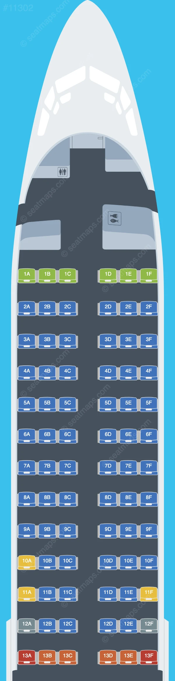 Air Europa Express Boeing 737-800 seatmap preview