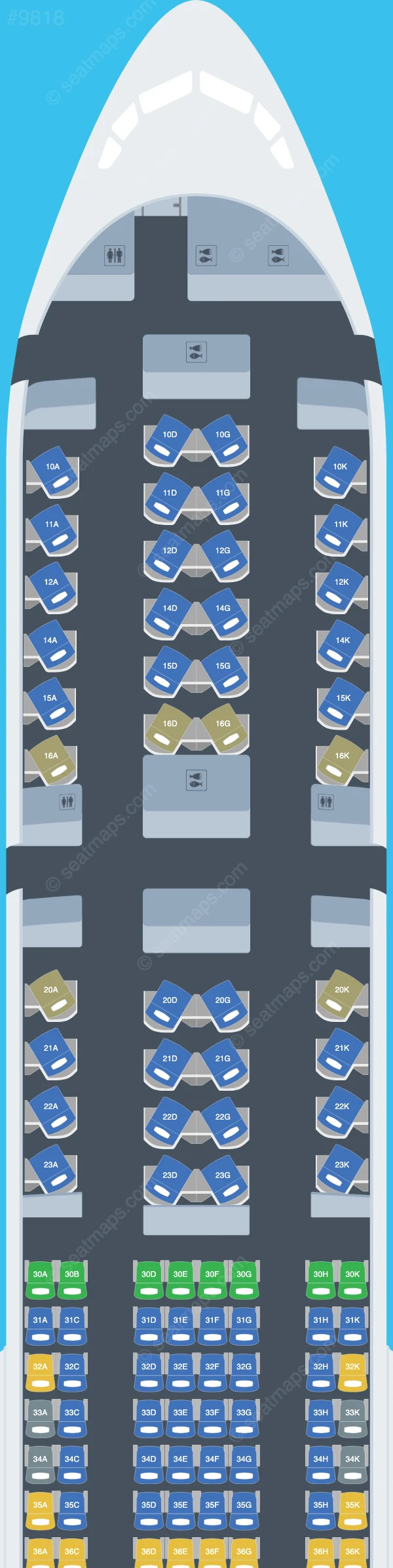 Mandarin Airlines Boeing 777-300ER seatmap preview