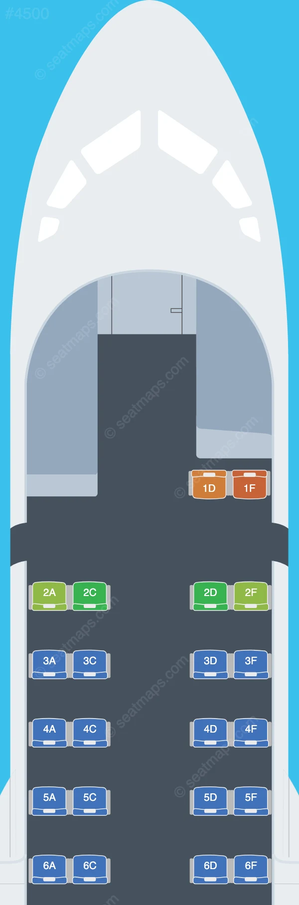 DAT ATR 42-500 seatmap preview