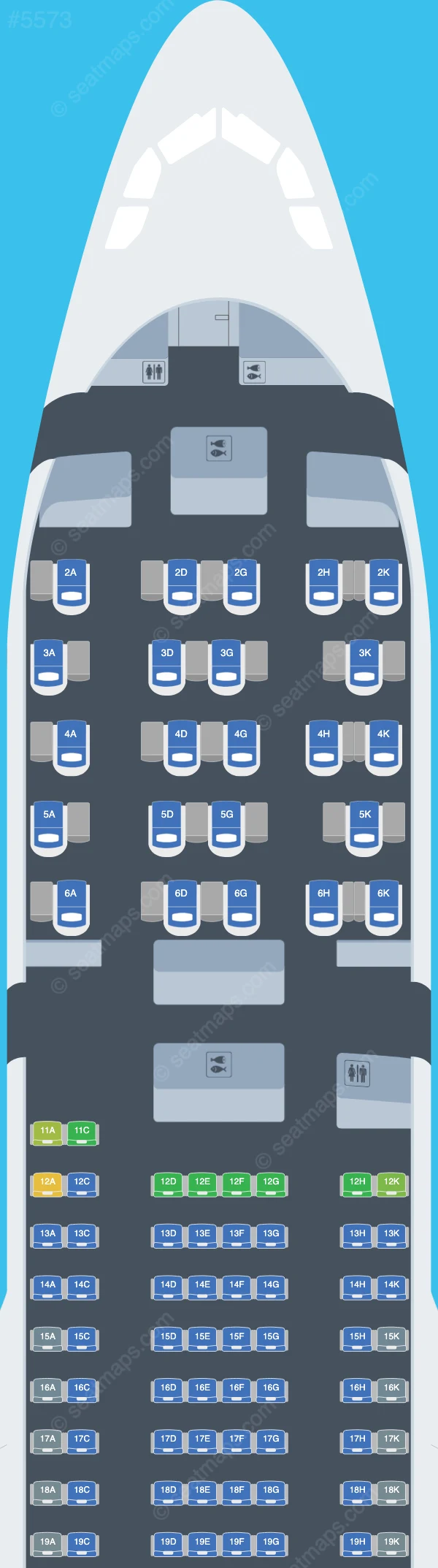 Aer Lingus Limited Airbus A330-200 V.2 seatmap preview