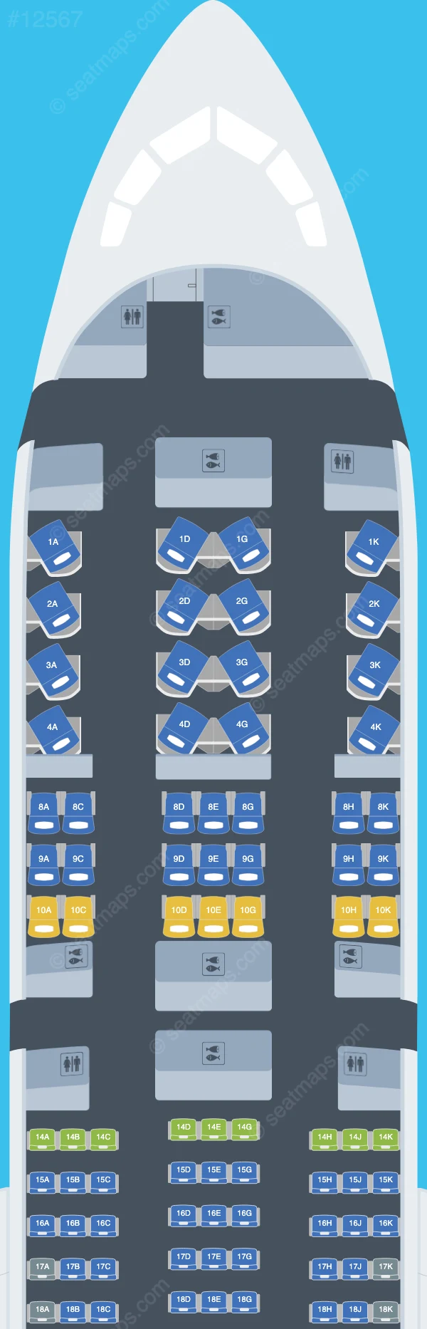 TAAG Angola Boeing 787-9 seatmap preview